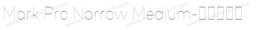Mark Pro Narrow Medium字体转换